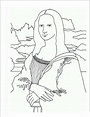 Mona Lisa Printable Coloring Pages - Patricia Sinclair's Coloring Pages