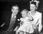 Ronald Colman with his second wife Benita Hume and their daughter ...