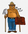 Smokey Bear - Cartoon, HD Png Download - 900x1000(#6492670) - PngFind