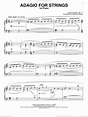 Barber - Adagio For Strings sheet music for piano solo [PDF]