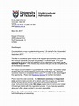 UVIC Acceptance Letter | PDF | University And College Admission ...