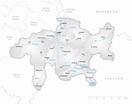 Landkarte Graubünden