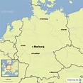 StepMap - Marburg - Landkarte für Deutschland