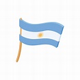 icono de la bandera argentina, estilo de dibujos animados 14183195 ...