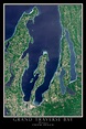 Grand Traverse Bay Michigan Satellite Poster Map | Traverse city ...