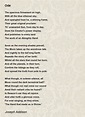 Ode - Ode Poem by Joseph Addison