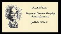 "Essay on the Generative Principle of Political Constitutions" by ...