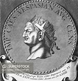 Titus Flavius Sabinus Vespasianus Roman Emperor (69 - 79) and founder ...