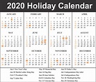 Free Blank Printable Calendar 2020 Template in PDF, Excel, Word