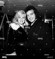 Actress Diana Dors and her actor husband Alan Lake at Heathrow Airport ...