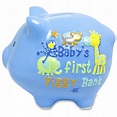 Baby Essentials Infant's Boy's Piggy Bank
