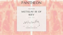 Mstislav III of Kiev Biography - Russian prince (died 1223) | Pantheon