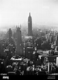 1940s AERIAL VIEW LOOKING SOUTH TO EMPIRE STATE BUILDING FROM TOP ...