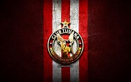 Download wallpapers Club Tijuana FC, golden logo, Liga MX, red metal ...