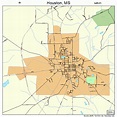 Houston Mississippi Street Map 2833900