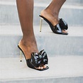 Jeffrey Campbell: Bow-Down in Black Patent - J. Cole Shoes