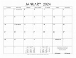 2024 Free Printable Calendar - Printable Blank World