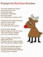 Rudolf the Red Nose Reindeer lyrics | Christmas songs lyrics, Red nosed ...