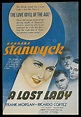 A Lost Lady (1934) ** | Barbara stanwyck, Barbara stanwyck movies ...