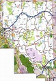 Large detailed roads and highways map of Nevada state with cities and ...