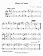 Minuet In G Major, K. 1 Sheet Music | Wolfgang Amadeus Mozart | Piano Solo