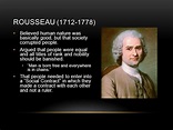 Jean Jacques Rousseau: Popular Sovereignty, General Will, State of ...