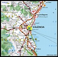 Valencia Mapa Ciudad de la Región | España mapa de la ciudad