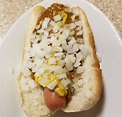 Coney Island hot dog - Wikipedia | Hot dog sauce recipe, Hot dog sauce ...