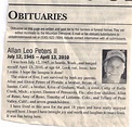 Newspaper Obituary Template Check more at https ...
