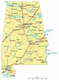 Printable Map Of Alabama With Cities – Printable Map of The United States