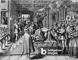 Image of Execution Mary Stuart (1542-1587) queen of Scots : she's beheaded,