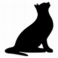 Ilustração em vetor silhueta gato 372441 Vetor no Vecteezy