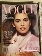 Vogue Magazine 1986. Cindy Crawford : r/nostalgia