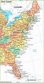 Map Of Eastern United States Printable | Printable Map of The United States