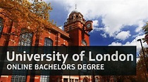 University of London - ONLINE BACHELORS DEGREE - YouTube