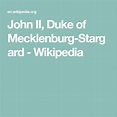 John II, Duke of Mecklenburg-Stargard - Wikipedia | Stargard, Duke, Father john