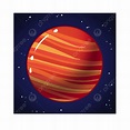 Lindo Planeta Rojo PNG , Planetas En El Espacio, Planeta Encantador ...