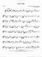 Let It Be sheet music for violin solo (PDF-interactive)