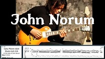 John Norum (Europe) - Gary Moore style BLUES + The connection between ...