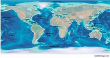 World oceans map - World in maps