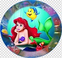 Ariel The Little Mermaid Frosting & Icing Rapunzel Edible ink printing ...