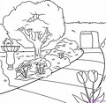How To Draw A Garden, Step by Step, Drawing Guide, by Dawn | Nature ...