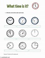 Telling the time interactive and downloadable worksheet. You can do the ...