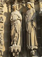 Portail central de la Cathédrale de Reims (ébrasement droit), premier ...