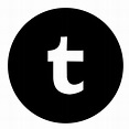 Black Circle Tumblr Logo Icon PNG Transparent Background, Free Download ...