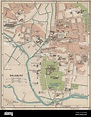 SALISBURY. Mapa de ciudad Vintage plan. Wiltshire, 1939 Fotografía de ...