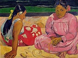 Mujeres de Tahití, en la playa, 1891 | Paul Gauguin
