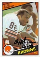 Ozzie Newsome autographed Football Card (Cleveland Browns) 1984 Topps #58
