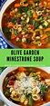 OLIVE GARDEN MINESTRONE SOUP - Recipe By Mom