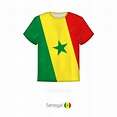 Diseño de camisetas con bandera de senegal. plantilla de vector de ...